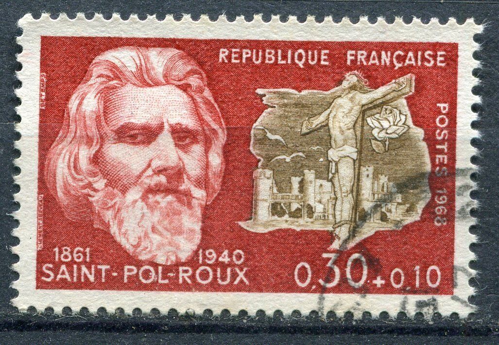 FRANCE TIMBRE OBL N 1552 PAUL PIERRE ROUX ET GOLGOTHA 110936098591