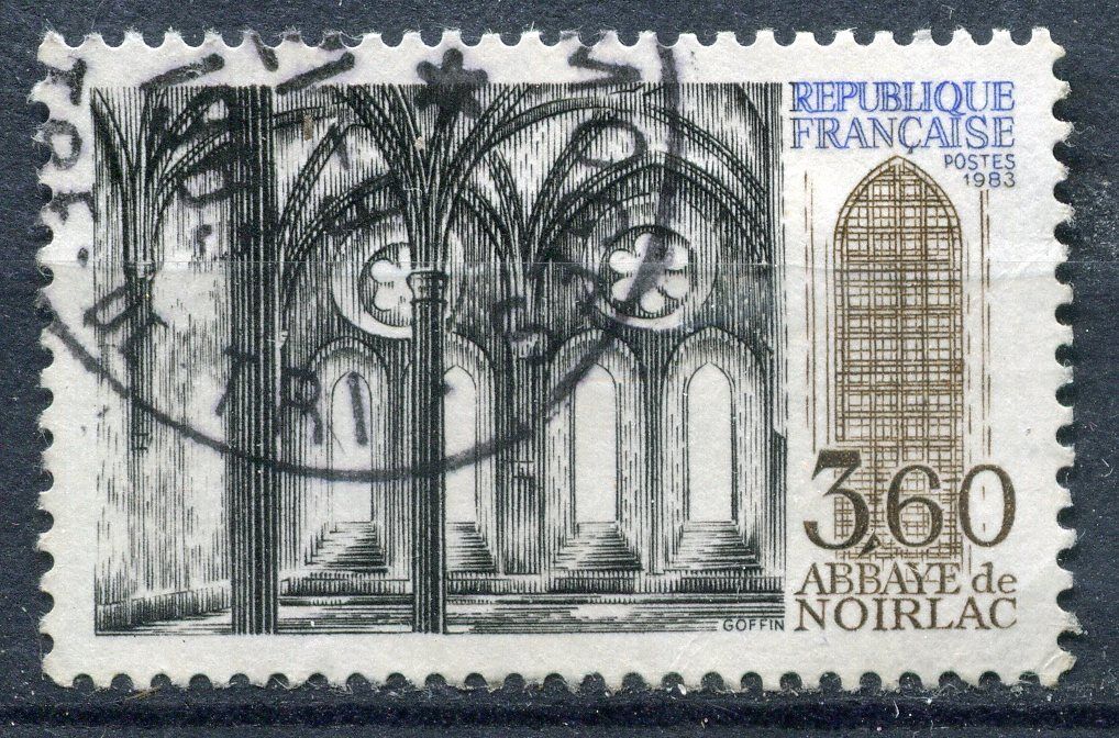 FRANCE TIMBRE OBL N 2255 ABBAYE DE NOIRLAC BRUERE ALLICHAMPS CHER 110935646481