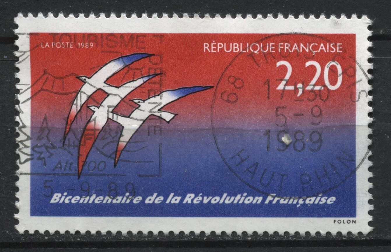 FRANCE TIMBRE OBL N 2560 BICENTENAIRE DE LA REVOLUTION FOLON 110930852631