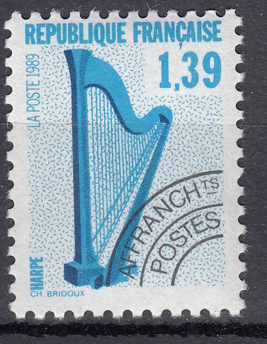 FRANCE TIMBRE OBL PREOBLITERE N 202 HARPE 401659948911