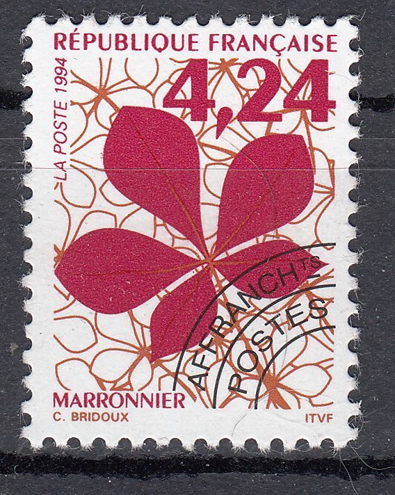 FRANCE TIMBRE PREOBLITERE N 234 FEUILLE D ARBRE LE MARRONNIER 401660429591