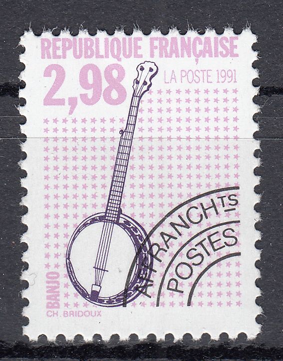 FRANCE TIMBRE PREOBLITERE OBL N 217 BANJO 123549337371