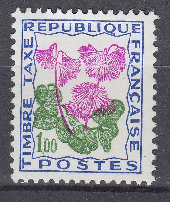 FRANCE TIMBRE TAXE NEUF N 102 fleurs des champs soldanelle des alpes 401657303491