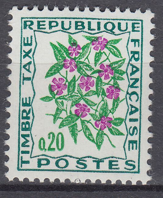 FRANCE TIMBRE TAXE NEUF N 98 fleurs des champs pervenche 123544171441