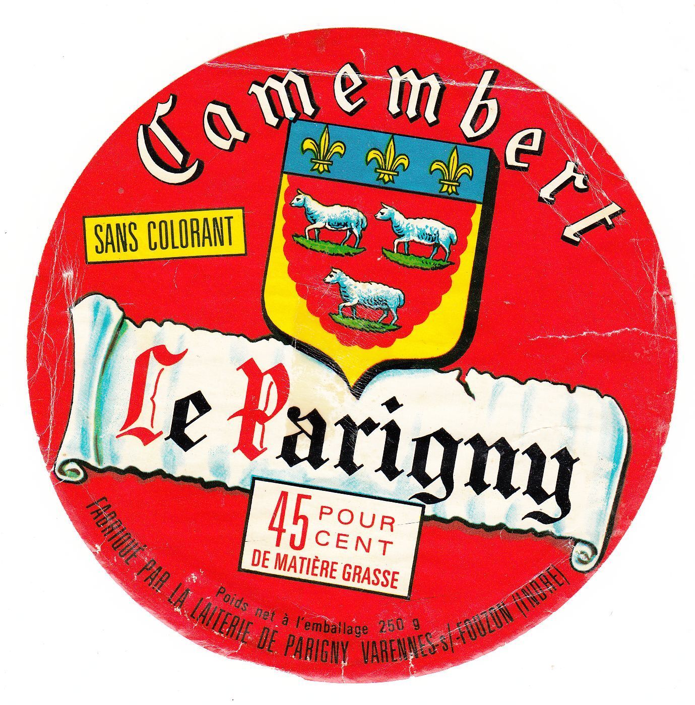 FROMAGE CAMEMBERT LE PARIGNY VARENNES SUR FOUZON INDRE 400927941551