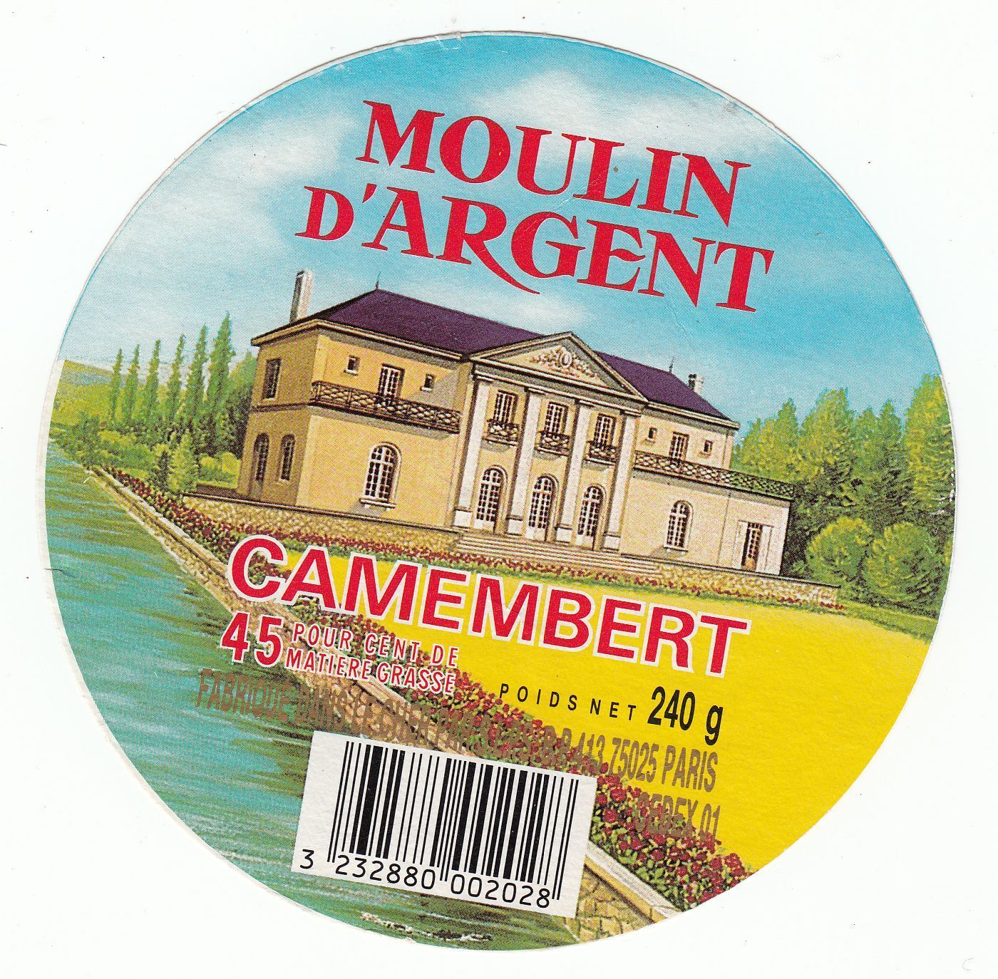 FROMAGE CAMEMBERT MOULIN D ARGENT FABRIQUE DANS LE CHER 121663093151