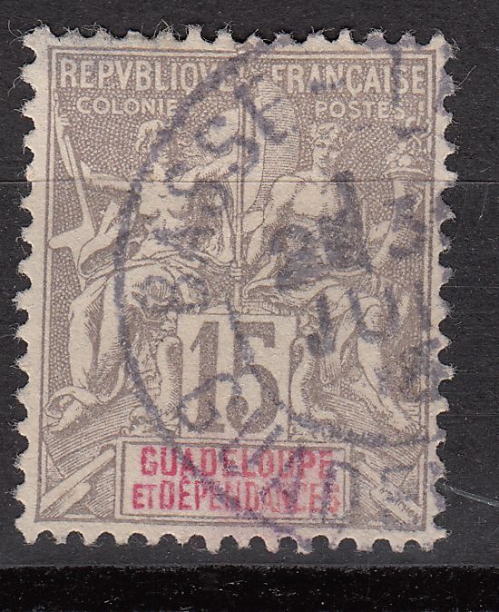 GUADELOUPE TIMBRE COLONIE FRANCE OBL N 42 121895695041