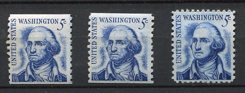 LOT DE TROIS TIMBRES US WASHINGTON 5C 120708927121