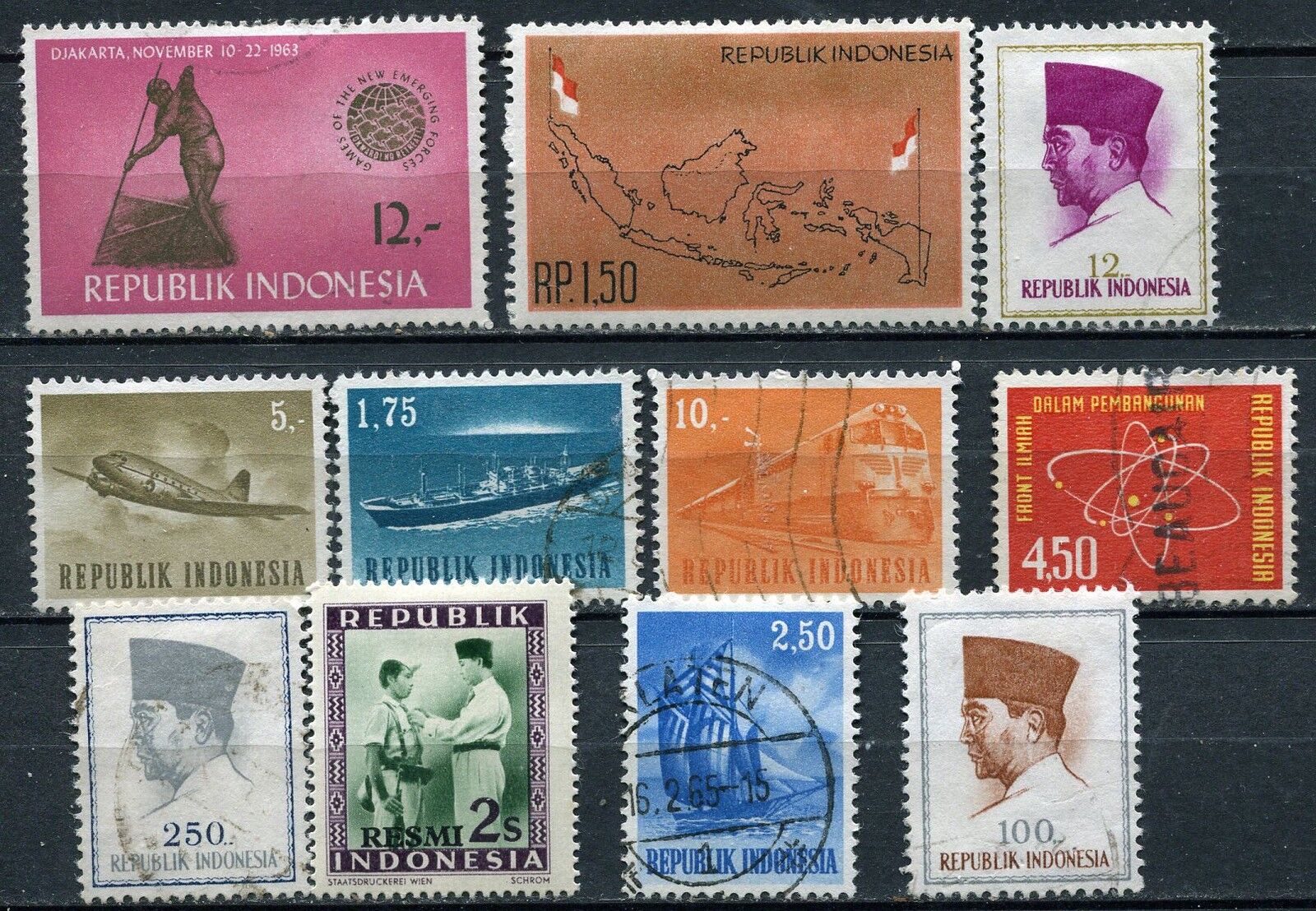 LOT SERIE TIMBRE INDONESIE STAMP INDONESIA A ETUDIER VOIR SCAN 121334217321