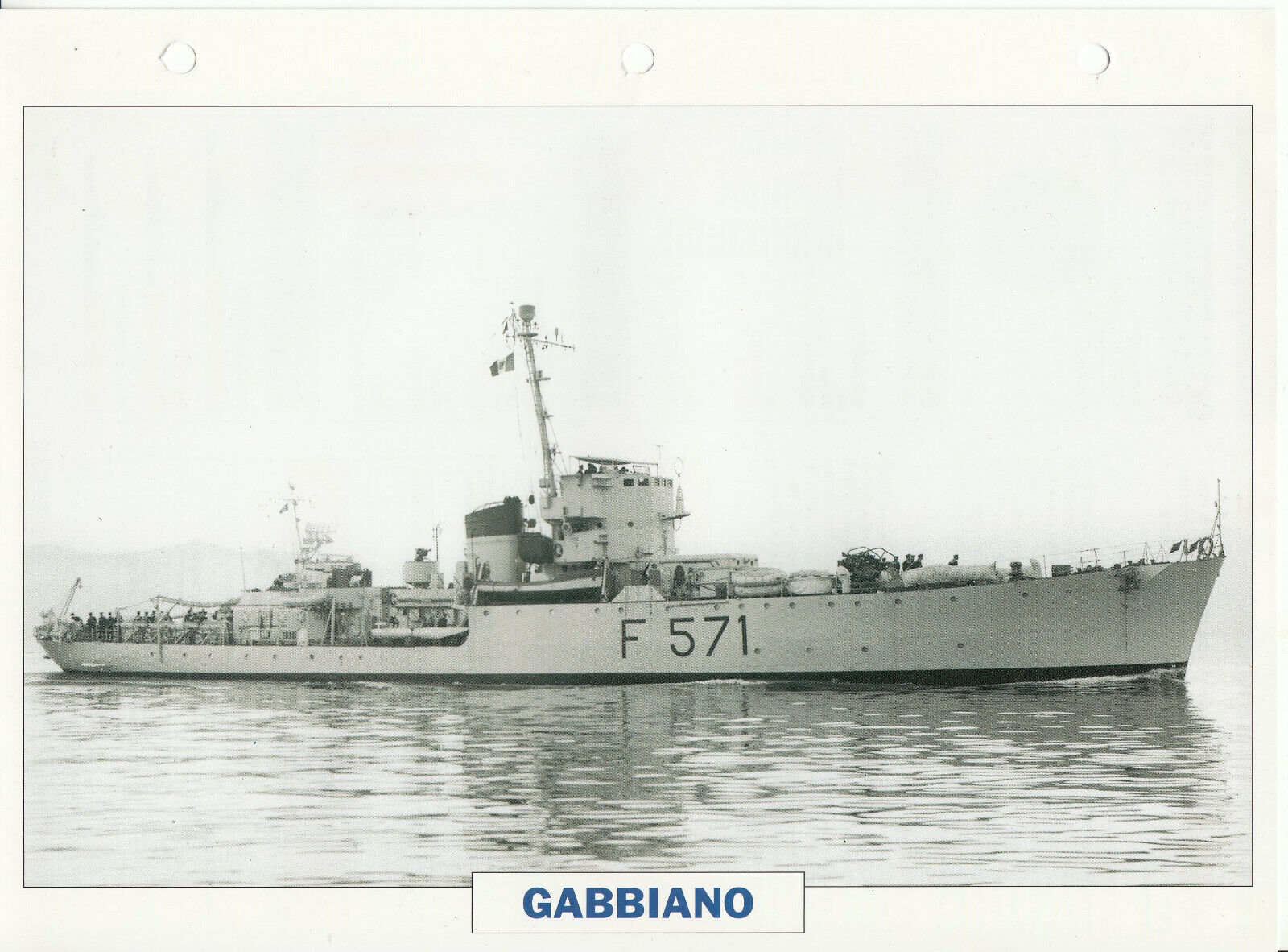 PHOTO BATEAU MILITAIRE CORVETTE GABBIANO ITALIE 1942 401771439341