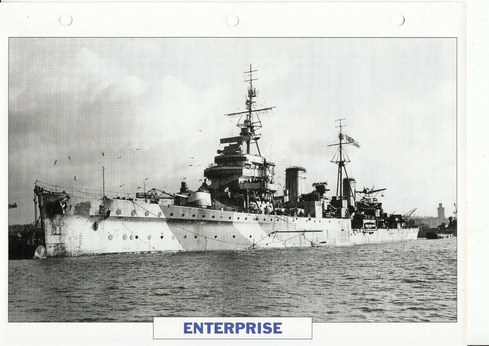 PHOTO BATEAU MILITAIRE CROISEUR ENTERPRISE GRANDE BRETAGNE 1919 401777164481