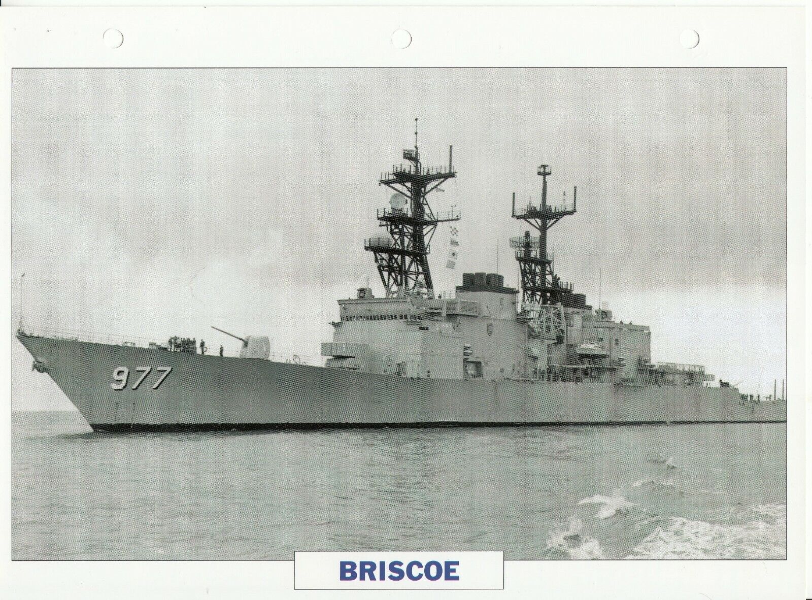 PHOTO BATEAU MILITAIRE DESTROYER BRISCOE USA 1976 123766827791