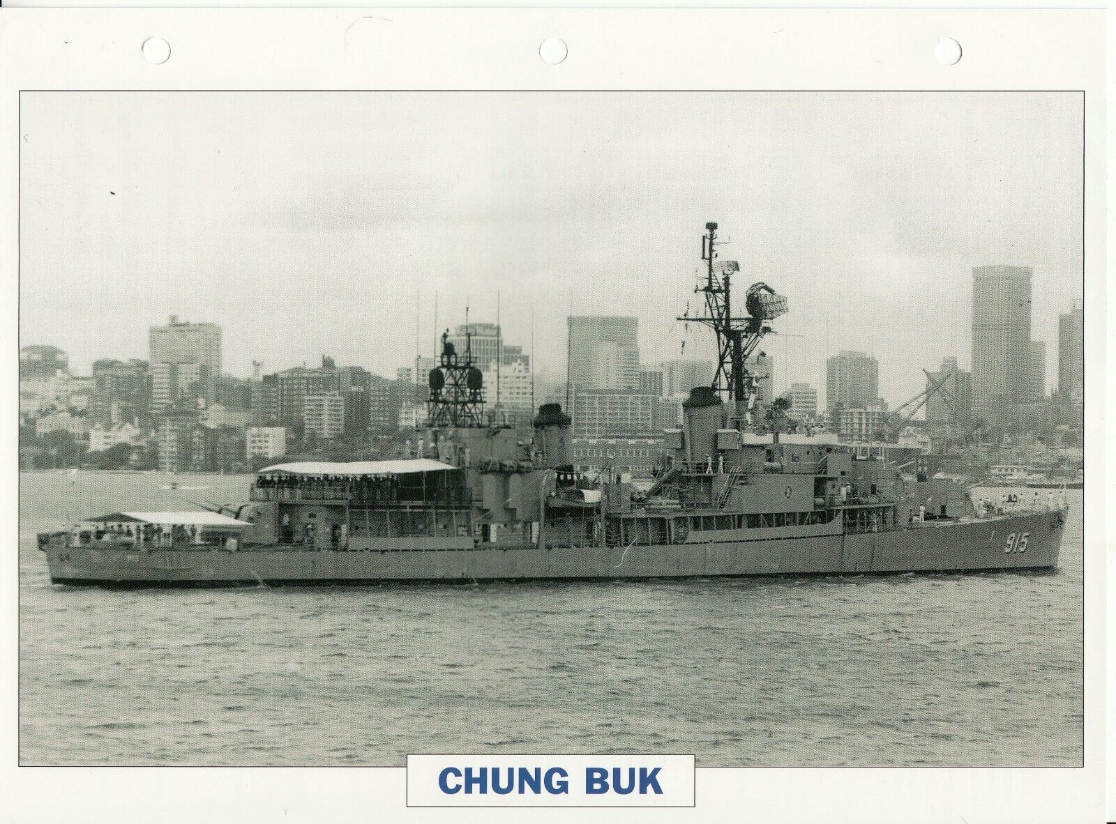 PHOTO BATEAU MILITAIRE DESTROYER CHUNG BUK COREE DU SUD 1944 123768034211