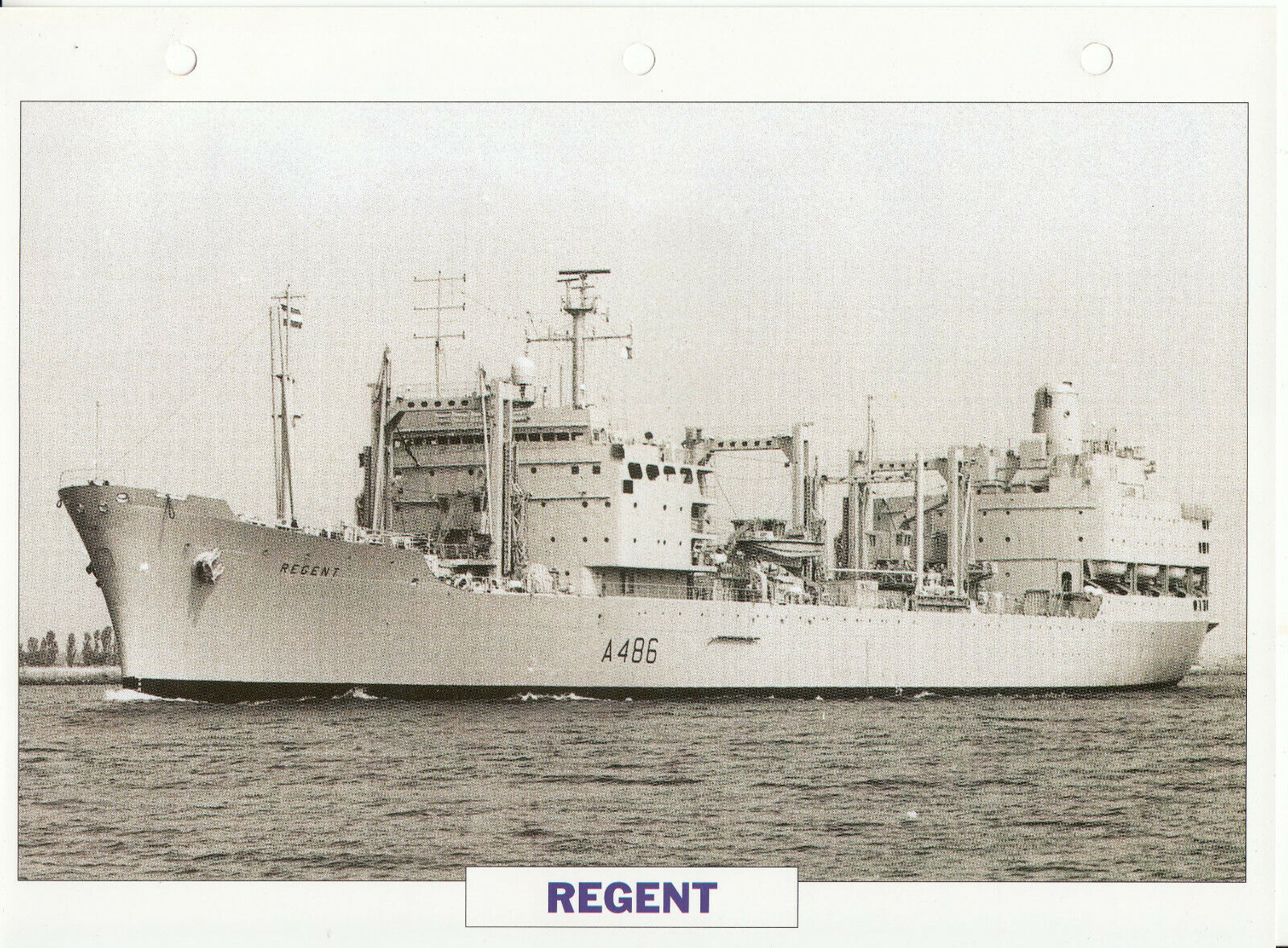 PHOTO BATEAU MILITAIRE DONNEES TECHNIQUES REGENT GRANDE BRETAGNE 1966 123790281931