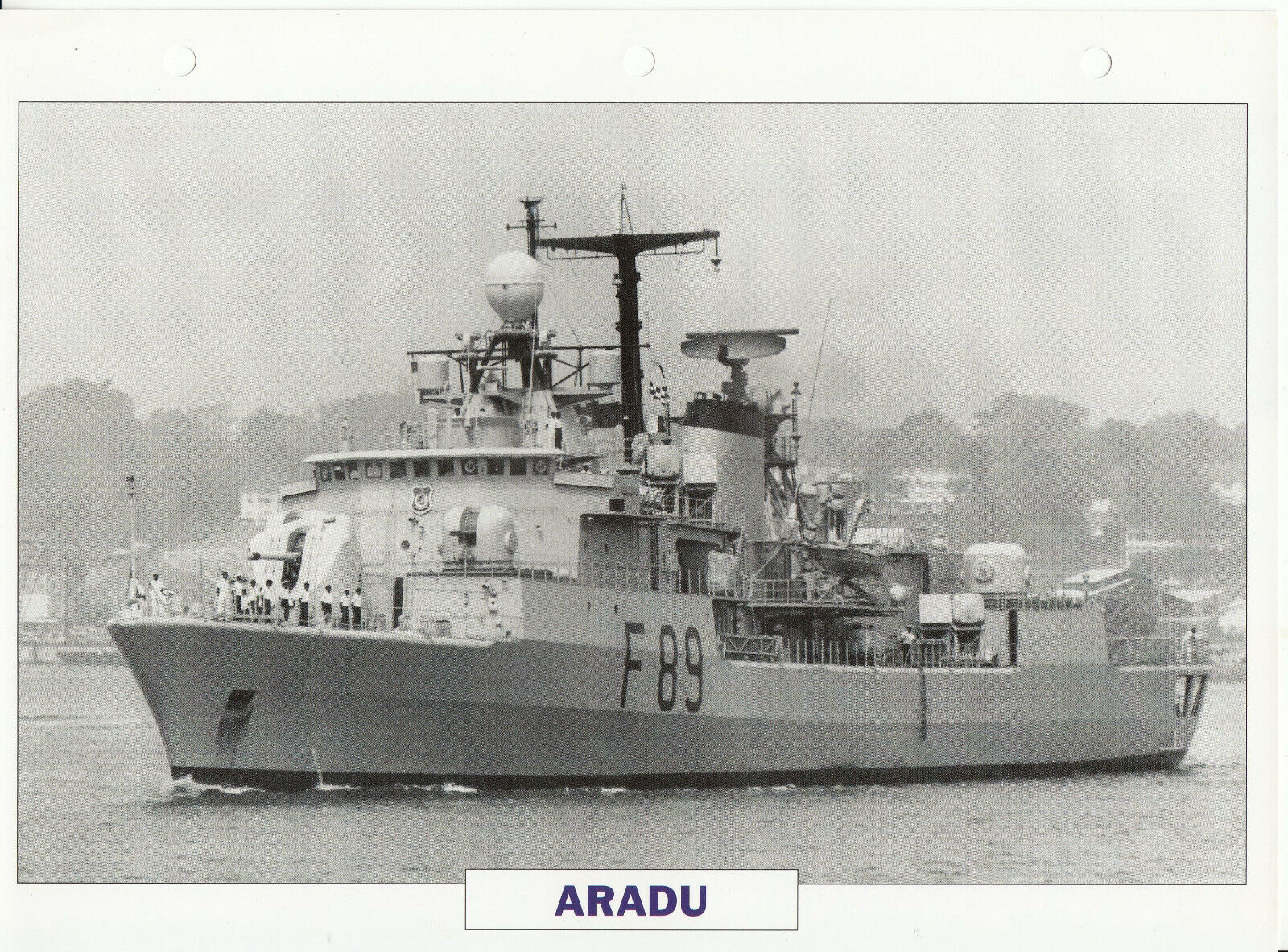 PHOTO BATEAU MILITAIRE FREGATE ARADU NIGERIA 1980 401771439351