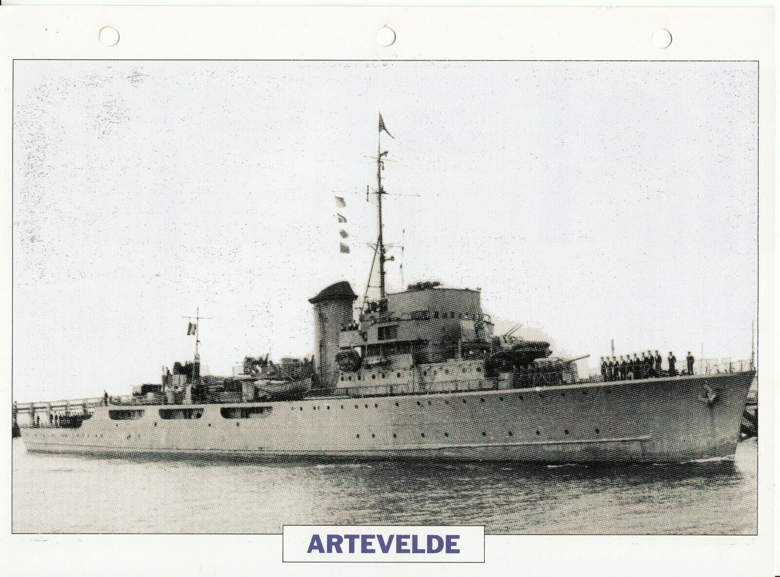 PHOTO BATEAU MILITAIRE FREGATE ARTEVELDE BELGIQUE 1940 401783634401