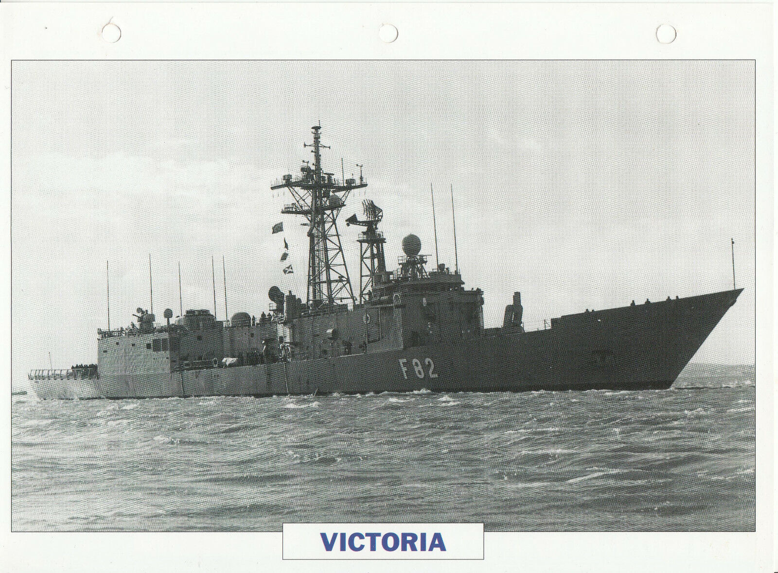 PHOTO BATEAU MILITAIRE FREGATE VICTORIA ESPAGNE 1986 401780606401