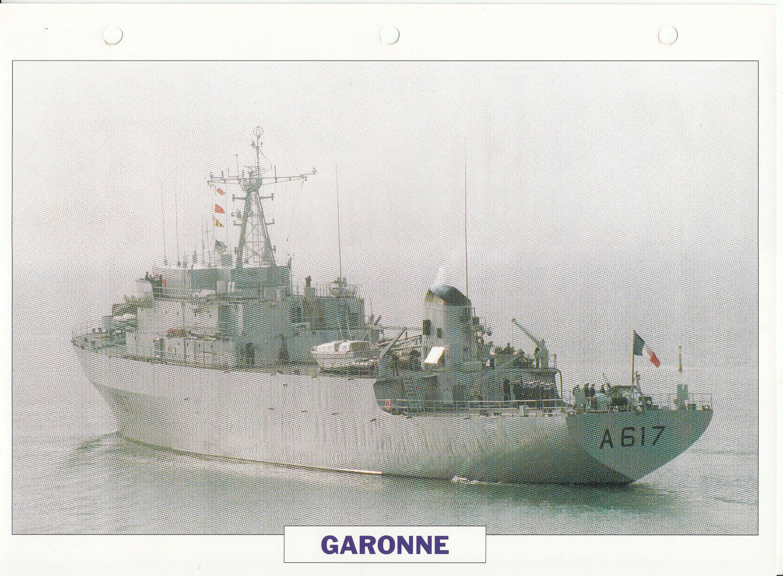 PHOTO BATEAU MILITAIRE NAVIRE AUXILIAIRE GARONNE FRANCE 1964 401777164471