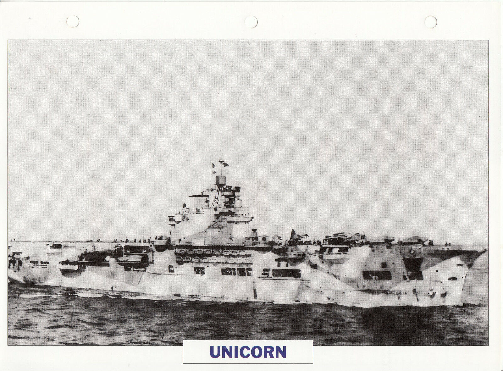 PHOTO BATEAU MILITAIRE PORTE AVIONS UNICORN GRANDE BRETAGNE 1941 401780606411