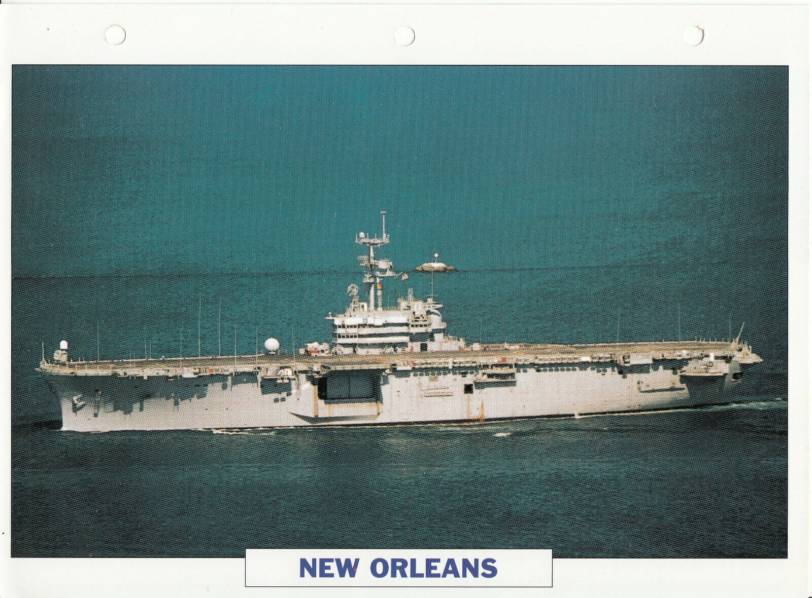 PHOTO BATEAU MILITAIRE PORTE HELICOPTERES NEW ORLEANS USA 1968 123792999661