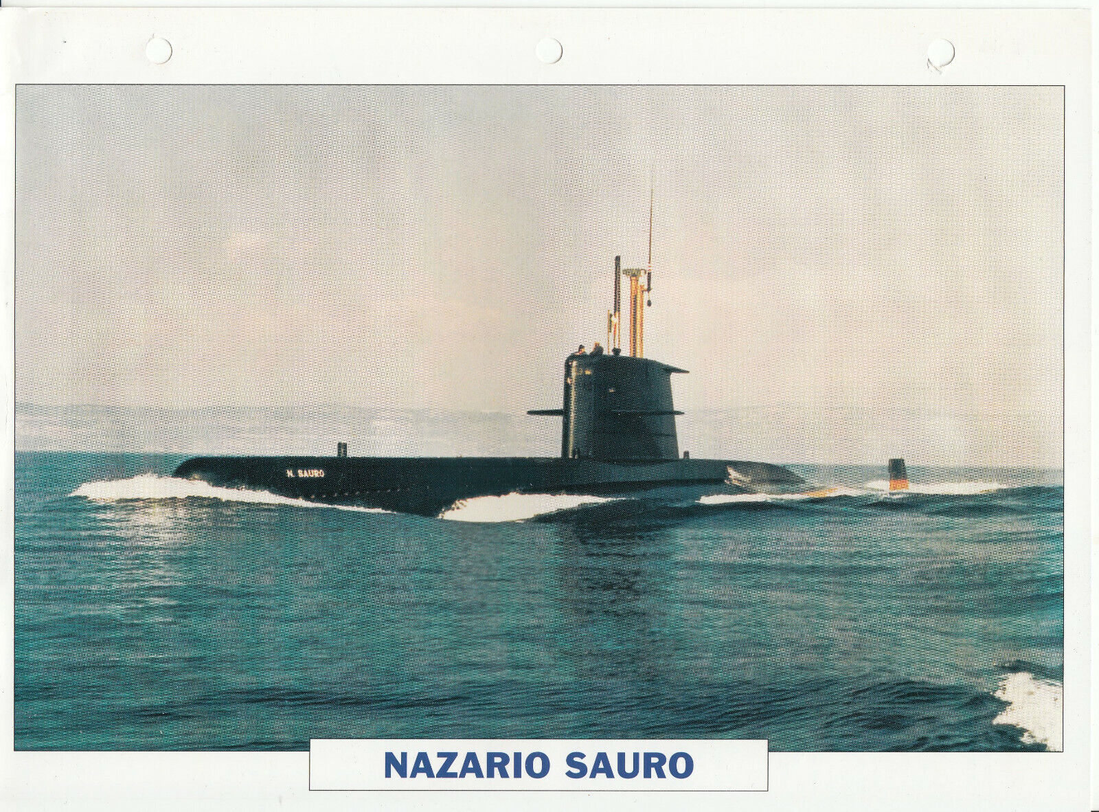 PHOTO BATEAU MILITAIRE SOUS MARIN NAZARIO SAURO ITALIE 1976 401769293141