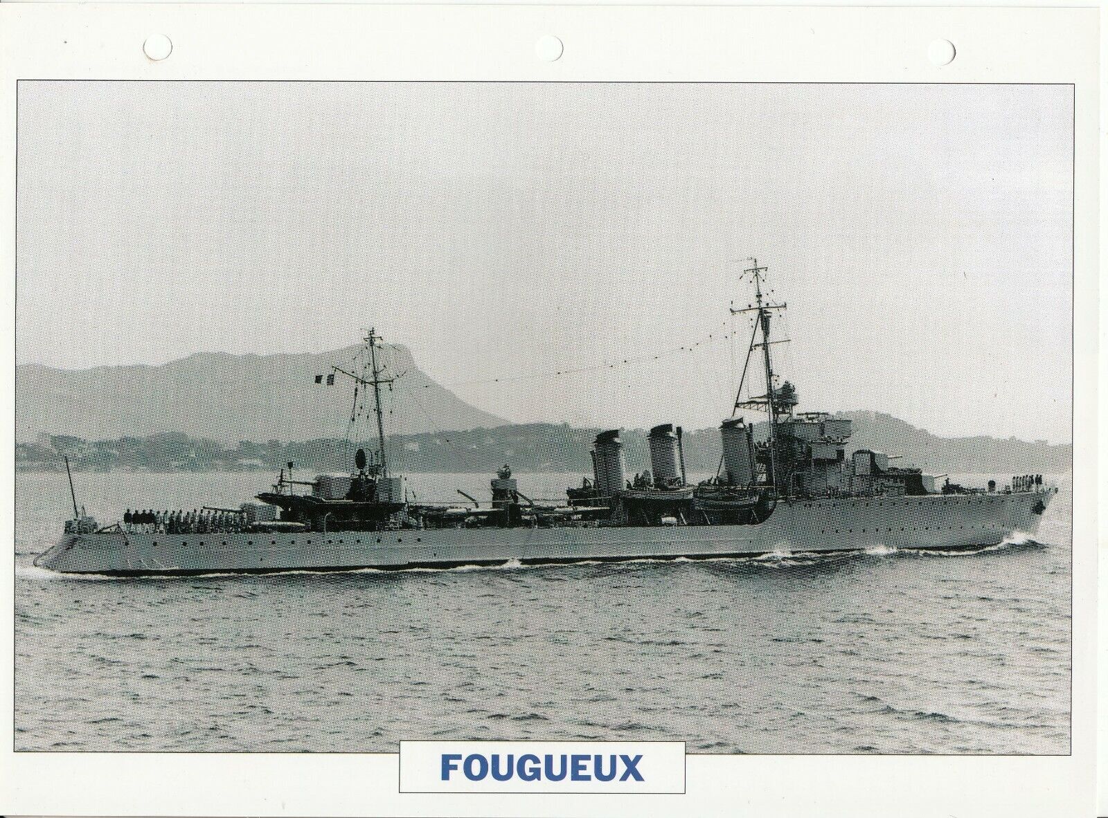 PHOTO BATEAU MILITAIRE TORPILLEUR LE FOUGUEUX FRANCE 1928 401767232901