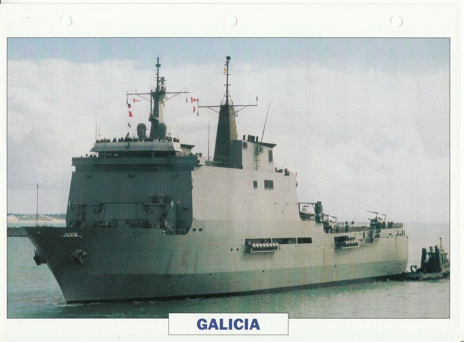 PHOTO BATEAU MILITAIRE TRANSPORT DE CHALANDS DEBARQUEMENT GALICIA ESPAGNE 1997 123769331261