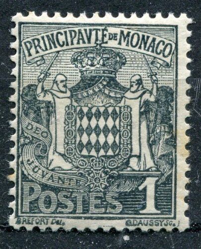 TIMBRE MONACO N 73 NEUF petit point de rouille DOS 120667225241