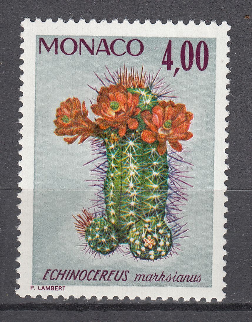 TIMBRE MONACO NEUF N 1002 PLANTE JARDIN EXOTIQUE ECHINOCEREUS MARKSIANUS 401591128831