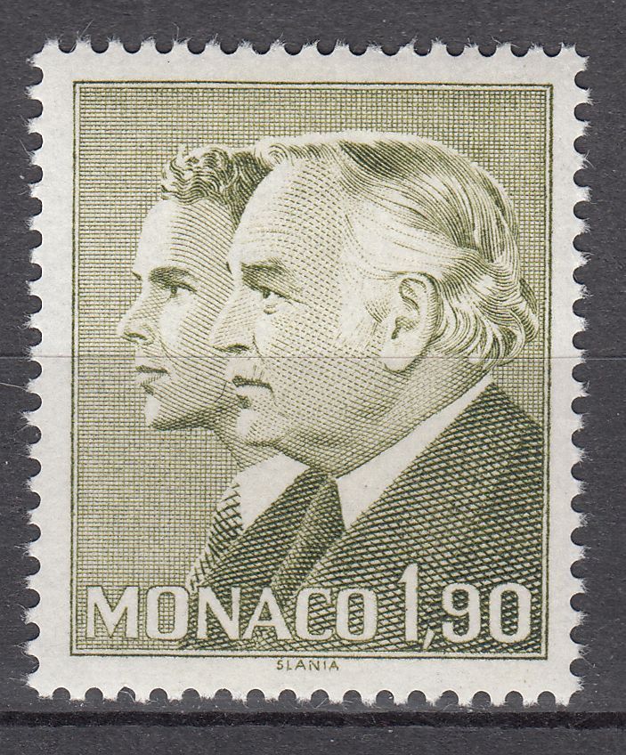 TIMBRE MONACO NEUF N 1538 PRINCE RAINIER II ET PRINCE ALBERT SERIE 1981 401644153111