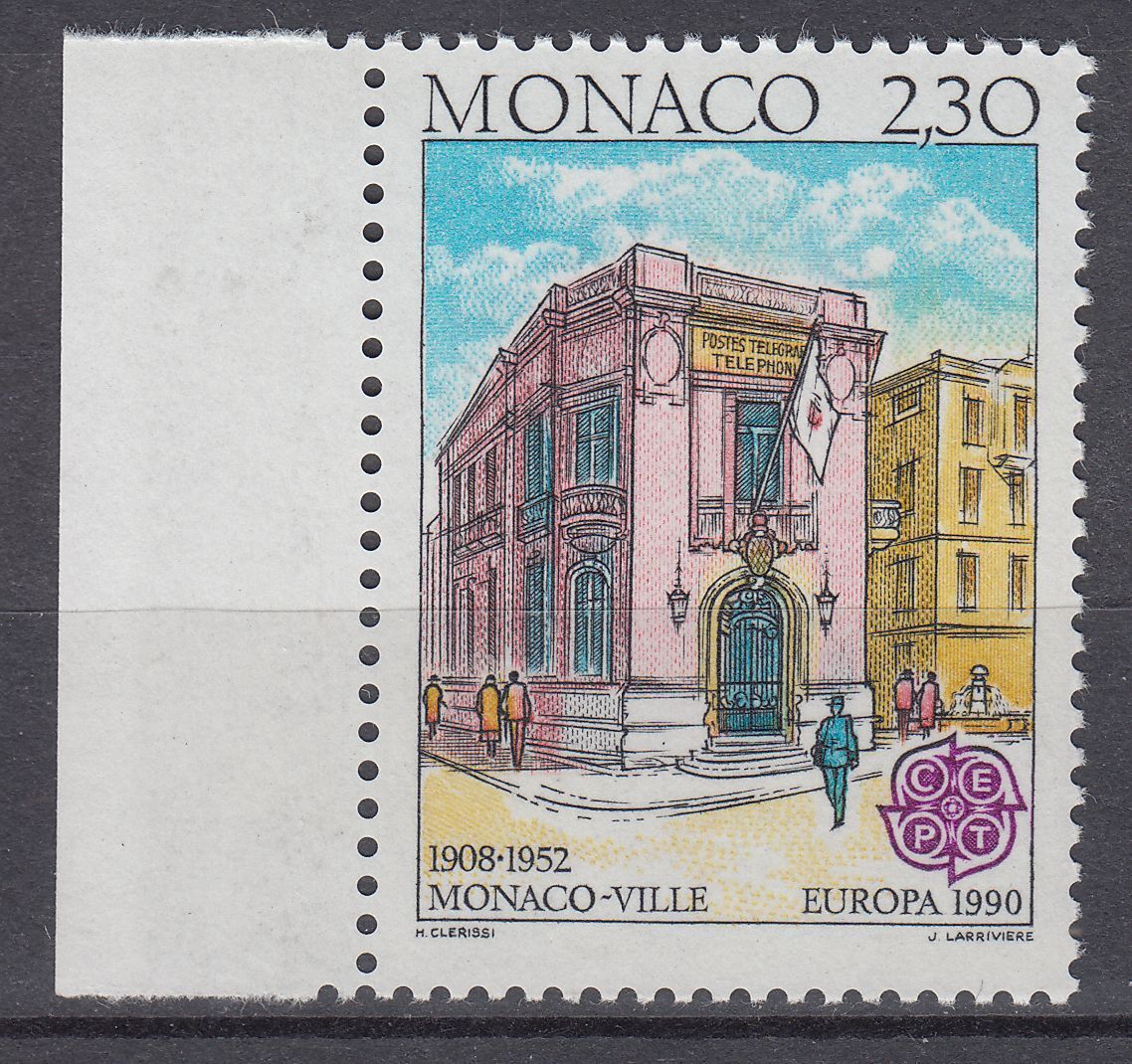 TIMBRE MONACO NEUF N 1724 EUROPA ANCIENNE POSTE PLACE DE LA MAIRIE 401646882681