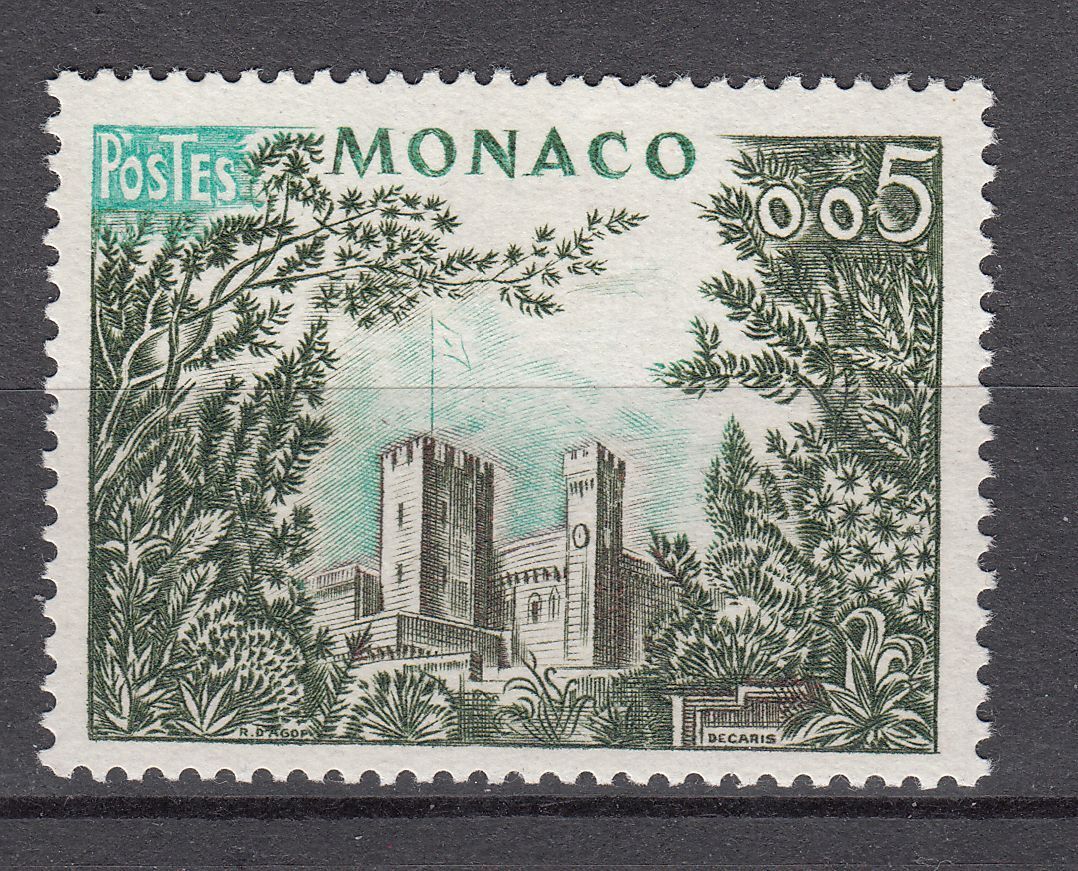 TIMBRE MONACO NEUF N 538 FAUNE ET FLORE PALAIS PRINCIER ET FRONDAISONS 401636571941