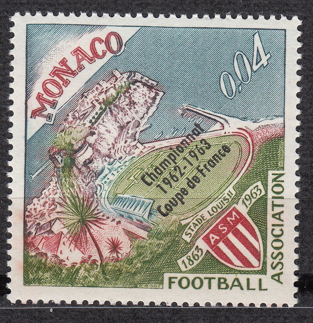 TIMBRE MONACO NEUF N 623 CENTENAIRE DU FOOTBALL STADE LOUIS XI 401527678361