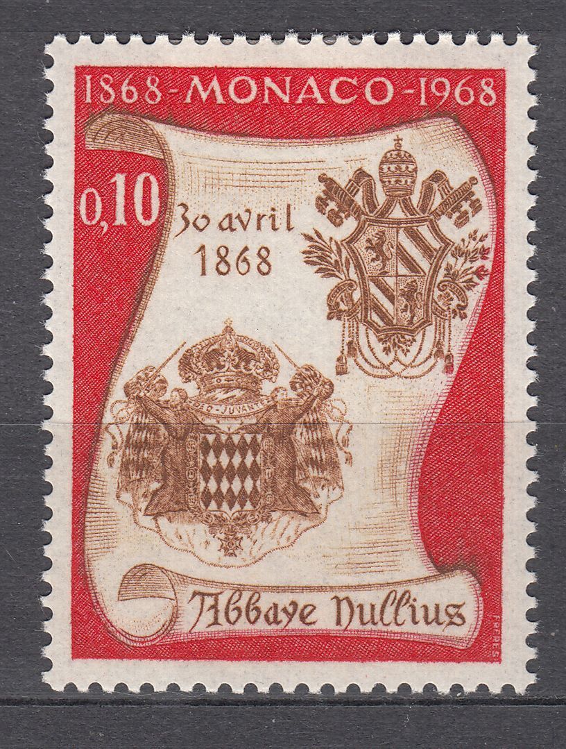 TIMBRE MONACO NEUF N 744 ARMES DE CHARLES III ET PIE IX 123267691211