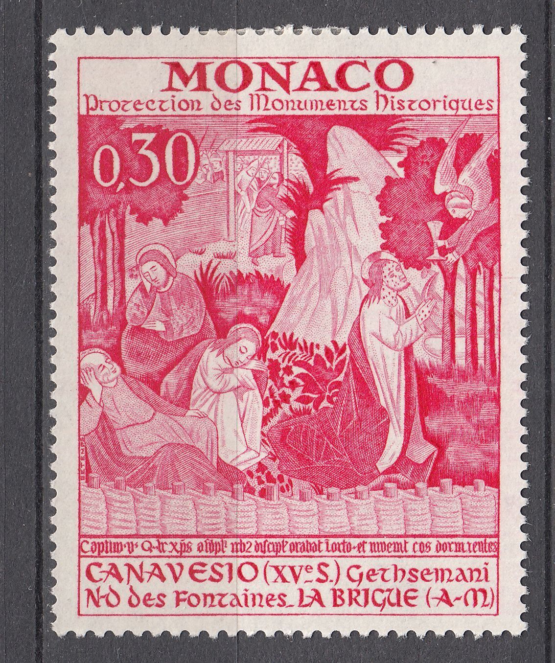 TIMBRE MONACO NEUF N 905 MONUMENTS HISTORIQUE GETHSEMANI 123332142671