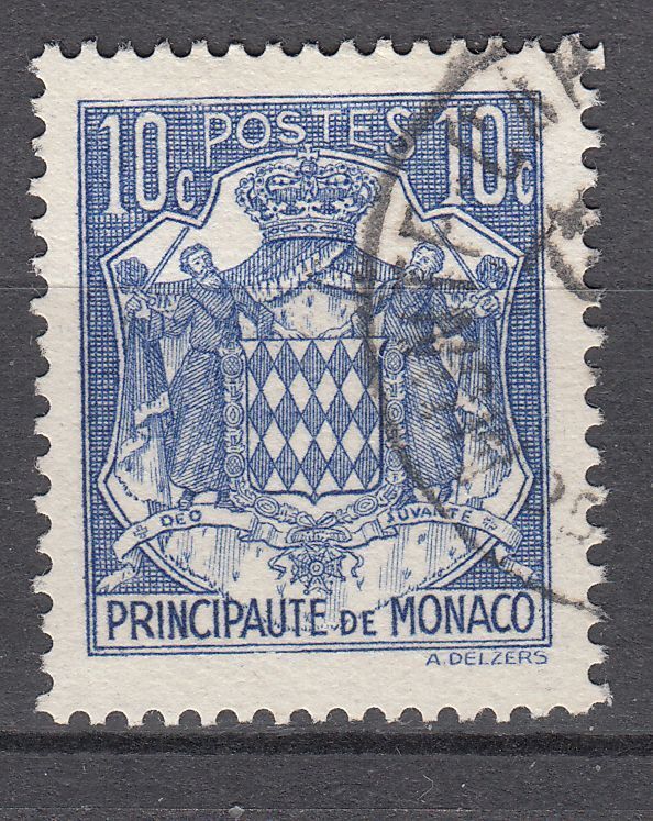 TIMBRE MONACO OBL N 158 ARMOIRIES 123404119651