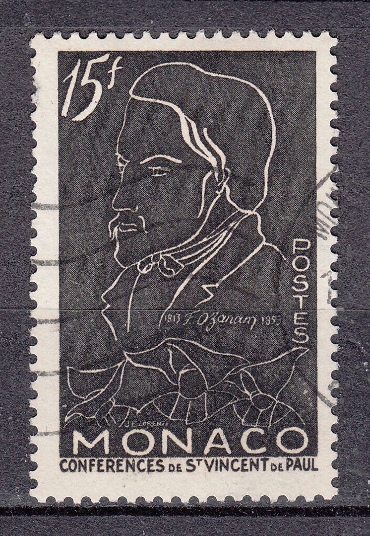 TIMBRE MONACO OBL N 401 ANTOINE FREDERIC OZANAM SAINT VINCENT DE PAUL 401631172261