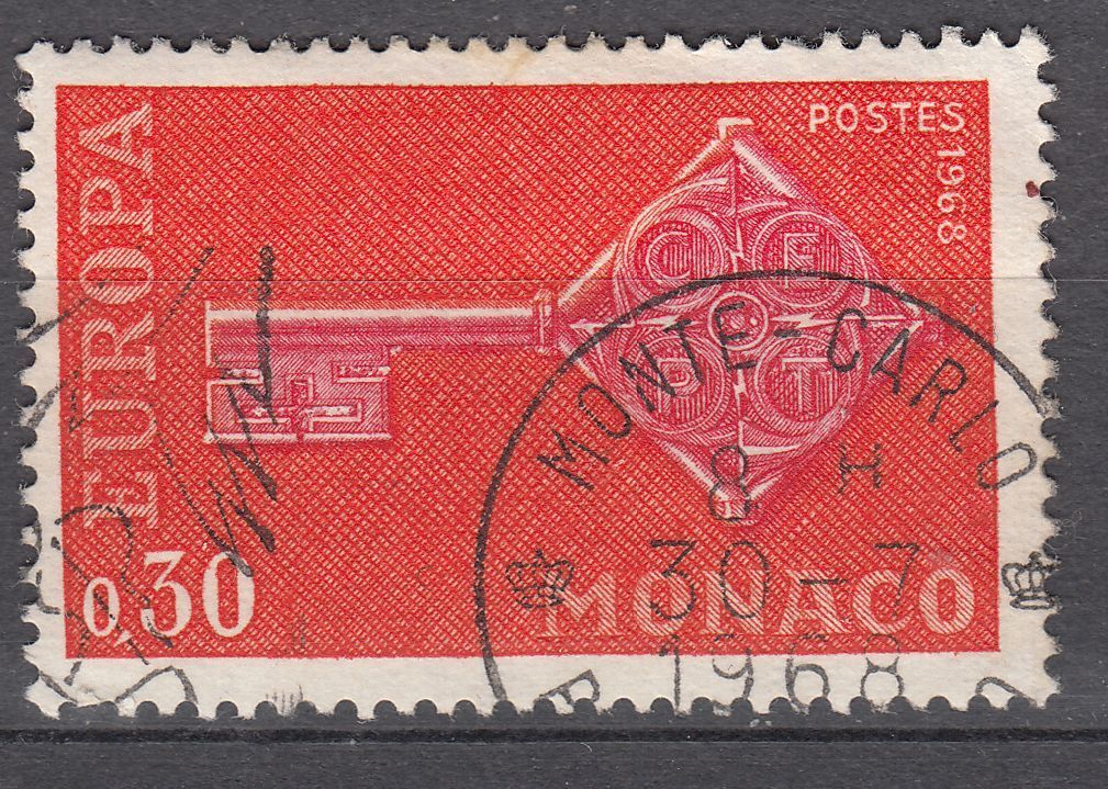 TIMBRE MONACO OBL N 749 EUROPA 123287404551