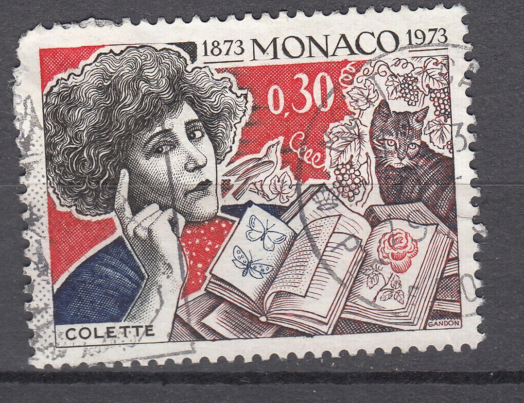 TIMBRE MONACO OBL N 920 GABRIELLE COLETTE 123333888211