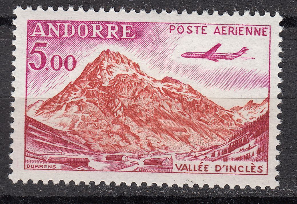 TIMBRE PA ANDORRE FRANCE NEUF N 7 AVION CARAVELLE 401237311721