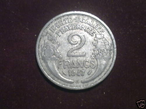 2 FRANCS MORLON 1947 B 110613376292