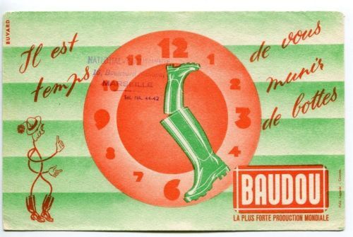 BUVARD BAUDOU TAMPON DU MAGASIN AU DOS GLUTAMATE 110616233552