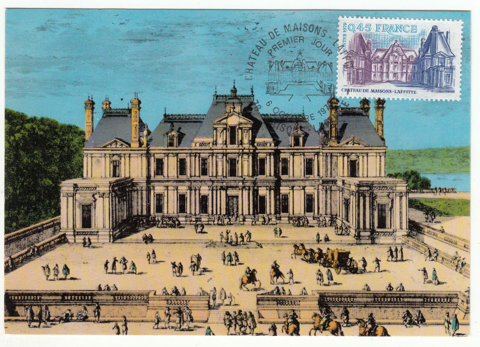 CARTE MAXIMUM FDC 1979 TIMBRE N 2064 CHATEAU MAISON LAFFITTE 401446249892