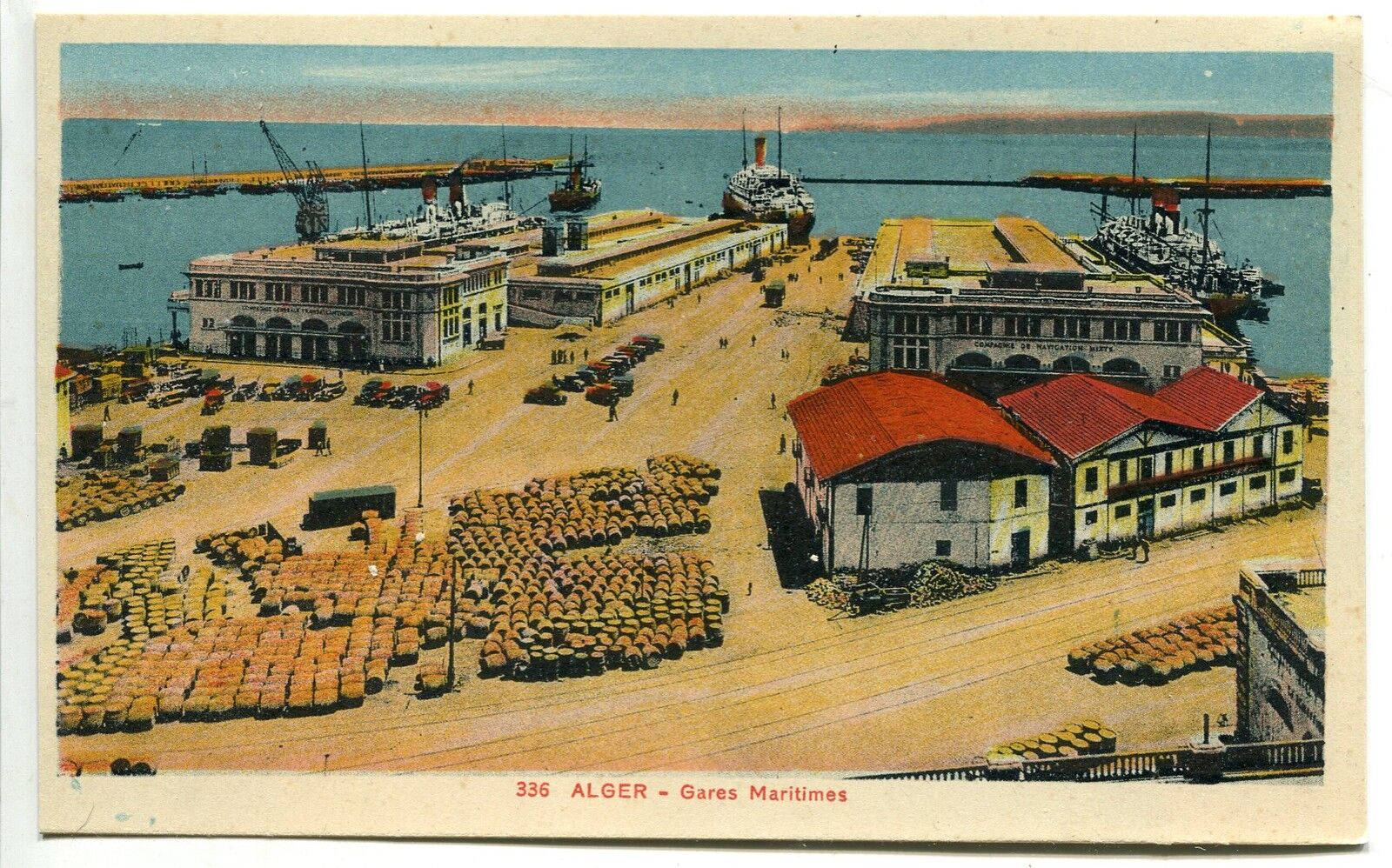 CARTE POSTALE ALGER GARE MARITIME 400704459422