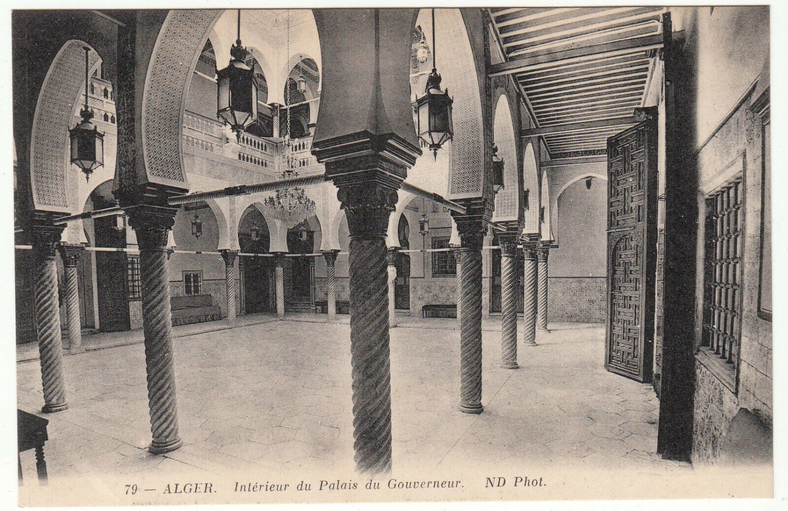 CARTE POSTALE ALGER INTERIEURE DU PALAIS DU GOUVERNEUR 401942246762