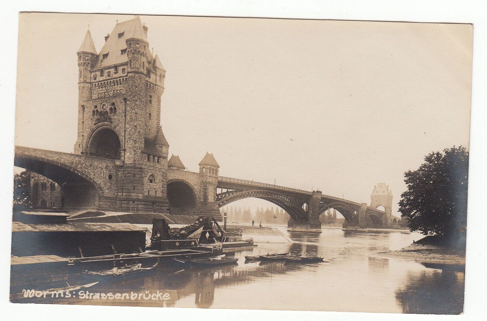 CARTE POSTALE ALLEMAGNE WORMS STRASSENBRUCKE 401089269612