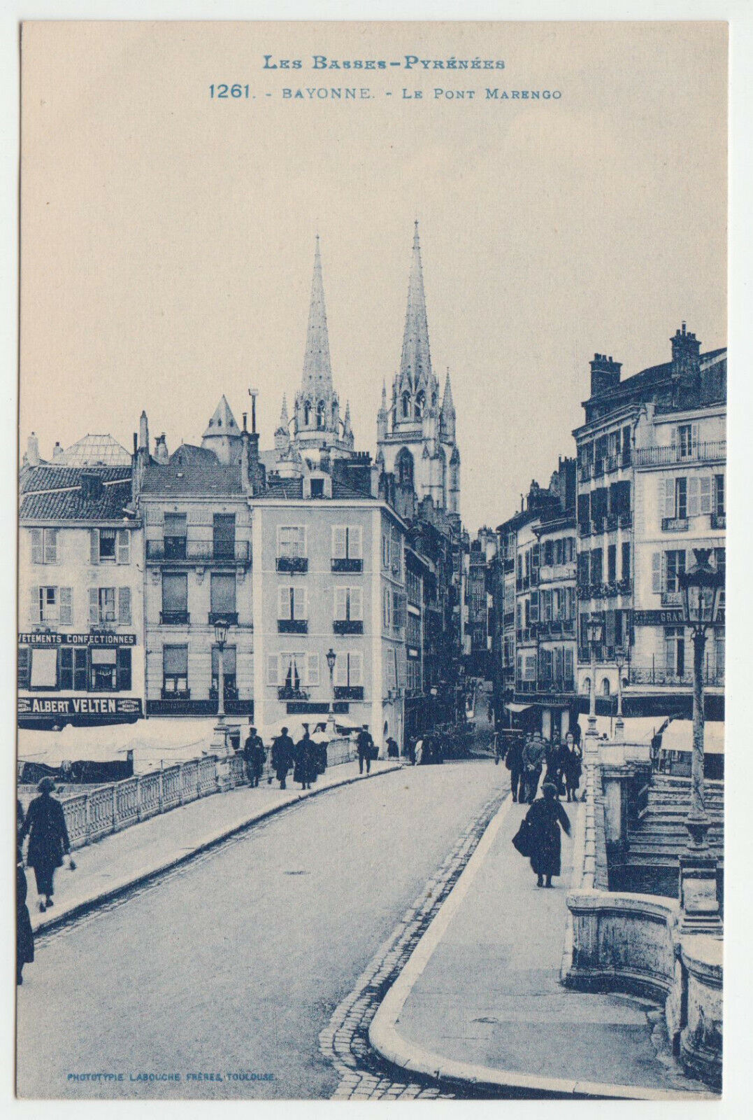 CARTE POSTALE BAYONNE LE PONT MARENGO 402106512362