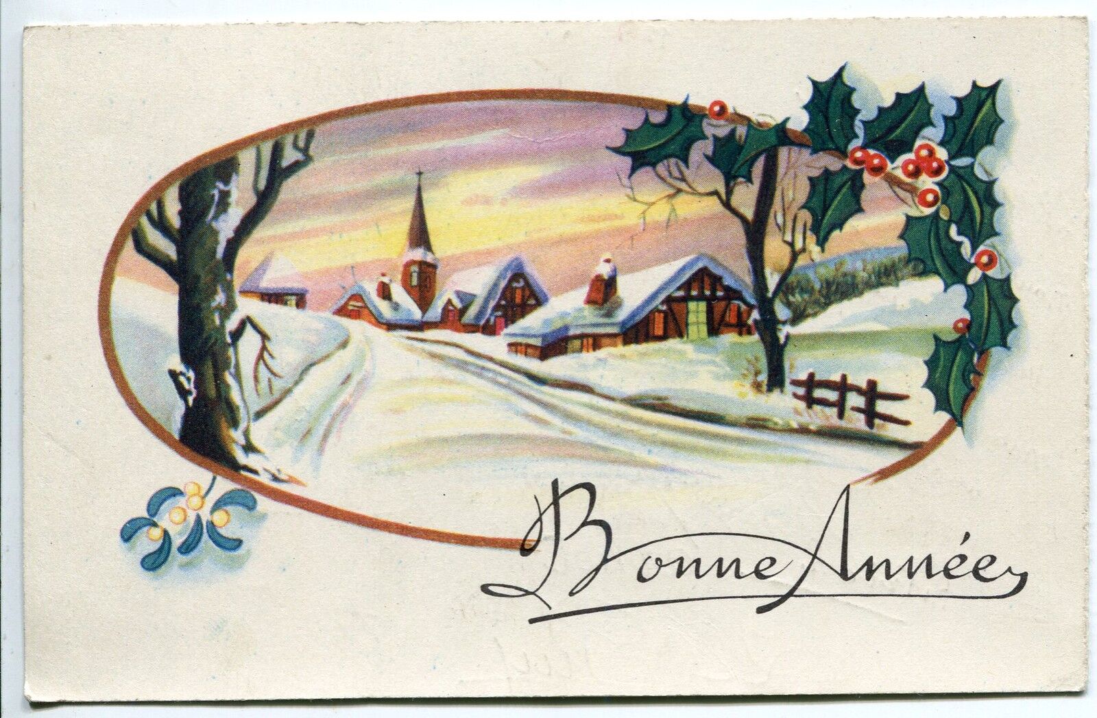 CARTE POSTALE BONNE ANNEE FANTAISIE 121481220122