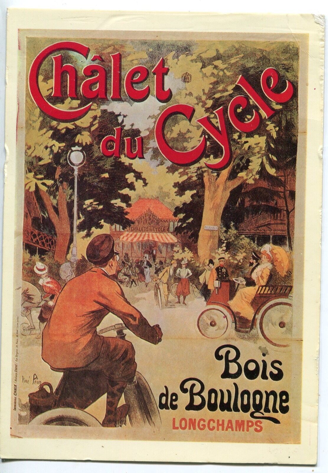 CARTE POSTALE CHALET DU CYCLE BOIS DE BOULOGNE REEDITION 121546939552