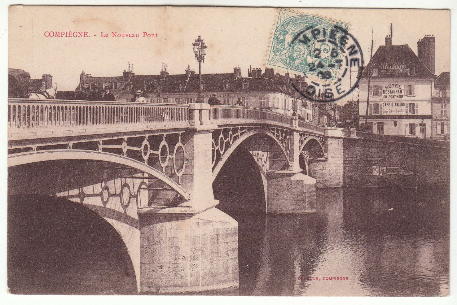 CARTE POSTALE COMPIEGNE LE NOUVEAU PONT 123977488272